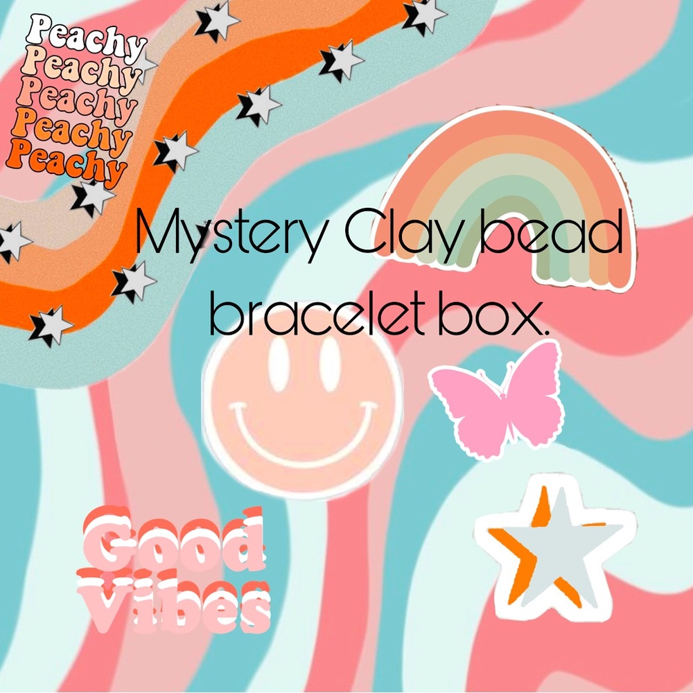 Mystery clay bead bracelet box.